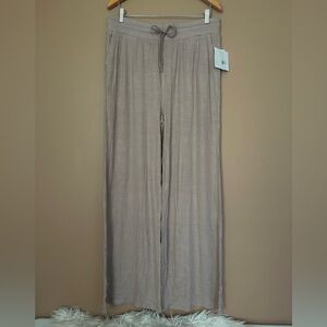 Beyond Yoga Taupe Wide Leg Pants
